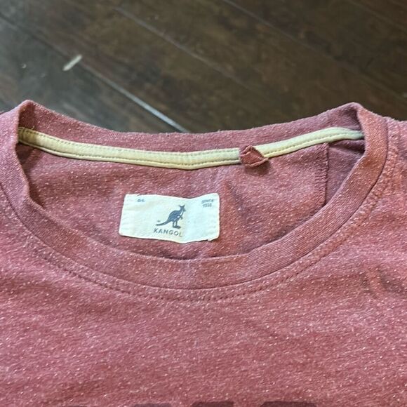 Kangol Men's Graphic T-Shirt Size Large. Burgundy. - Picture 3 of 9